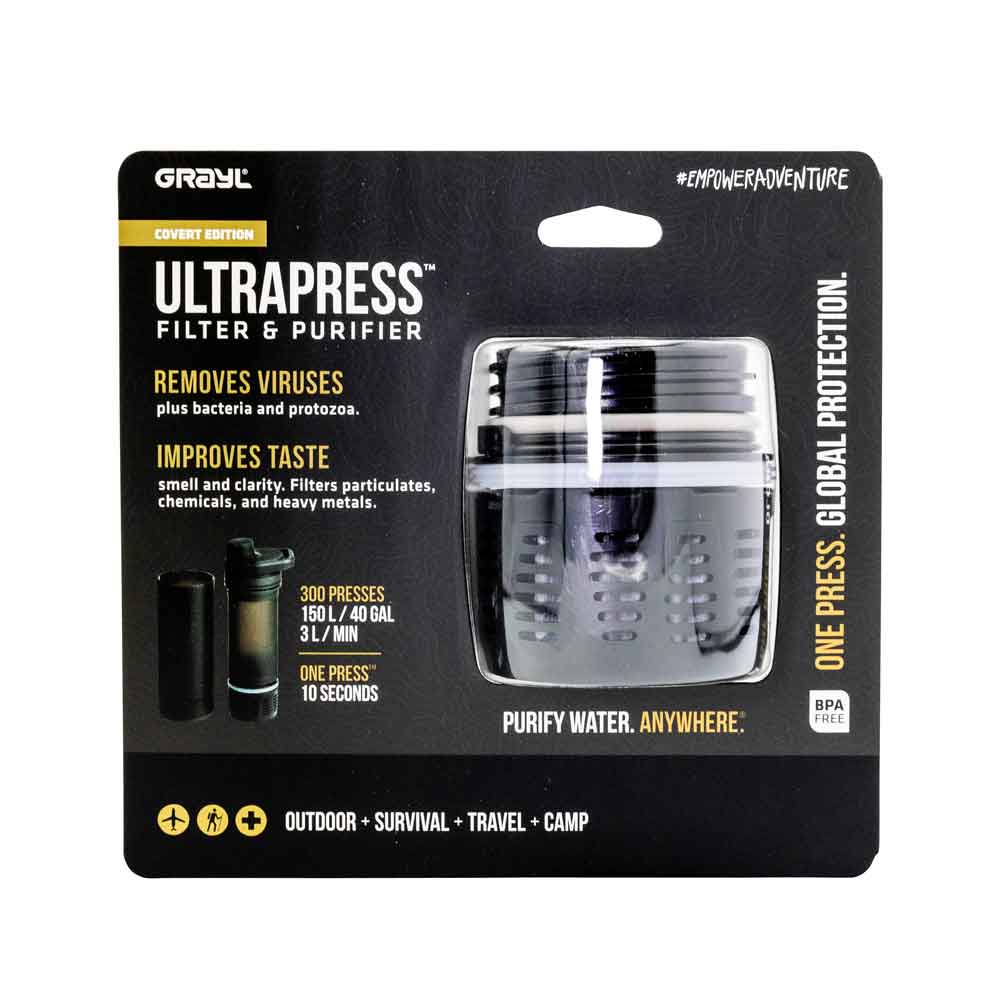 Grayl Ultrapress Purifier Cartridge Black Grayl Ultrapress Purifier Cartridge Black